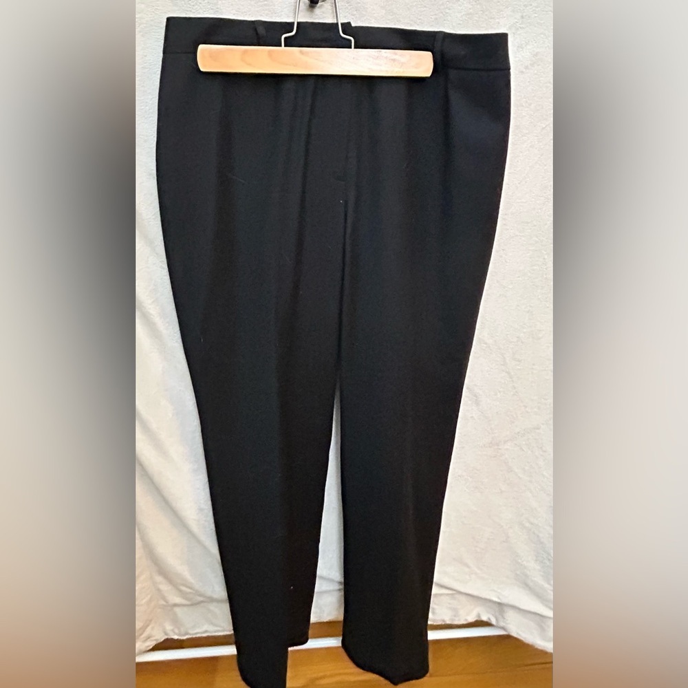 Talbots Classic Black Wool Blend Pants